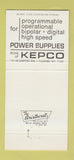 Matchbook Cover - Kepco Power Supplies Flushing NY 30 Strike