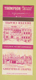 Matchbook Cover - Greenfield Chapel Thopmson Funerl Detroit MI 30 Strike
