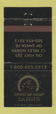 Matchbook Cover - Cities of Gold Casino Santa Fe NM 30 Strike