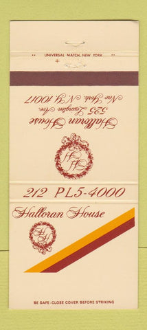 Matchbook Cover - Hoalloran House New York City 30 Strike