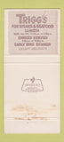 Matchbook Cover - Trigg's Steaks Tamarac FL 30 Strike
