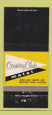 Matchbook Cover - Country Club Motel Melrose Park IL WEAR 30 Strike
