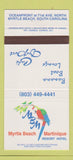 Matchbook Cover - Byrtle Beach Martinique Hotel SC 30 Strike