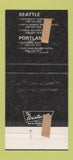 Matchbook Cover - America West Motor Hotels Seattle WA Portland OR 30 Strike