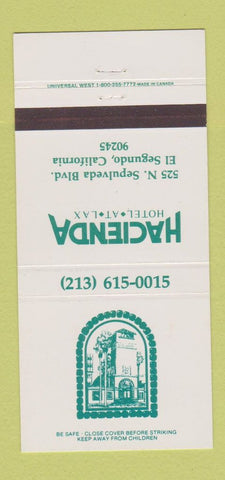Matchbook Cover - Hacienda Hotel El Segundo CA 30 Strike