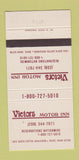 Matchbook Cover - Victors Motor Inn Boise ID 30 Strike