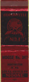 Matchbook Cover - Matchbook Cover Moose Lodge Huntington WV