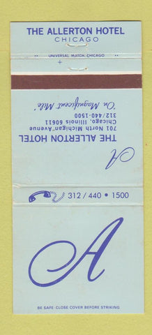 Matchbook Cover - Allerton Hotel Chicago IL WEAR 30 Strike