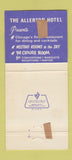 Matchbook Cover - Allerton Hotel Chicago IL WEAR 30 Strike