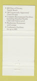 Matchbook Cover - The Margate Laconia NH  Lake Winnipesaukee 30 Strike