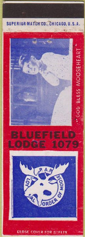 Matchbook Cover - Matchbook Cover Moose Lodge Bluefield VA
