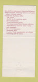 Matchbook Cover Majestic Resort Arlington Hot Springs National Park AR 30 Strike