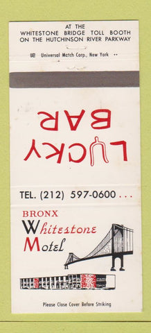 Matchbook Cover - Bronx Whitestone Motel New York City NY 30 Strike
