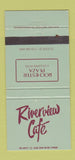 Matchbook Cover - Rochester Plaza Hotel Riverview Cafe NY? WEAR 30 Strike