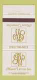 Matchbook Cover - Mount Vernon Inn 30 Strike
