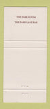 Matchbook Cover - Park Lane Hotel New York City 30 Strike