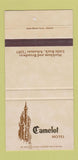 Matchbook Cover - Camelot Hotel Little Rock AR 30 Strike