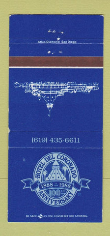Matchbook Cover - Hotel Del Coronado 1988 CA? 30 Strike
