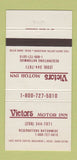 Matchbook Cover - Victors Motor Inn Boise ID 30 Strike