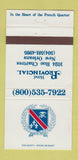 Matchbook Cover - Hotel Provincial New Orleans LA WEAR 30 Strike