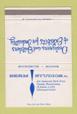 Matchbook Cover - Berm Studios Yeddon PA industrial exhibits 40 Strike