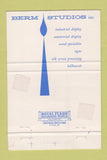 Matchbook Cover - Berm Studios Yeddon PA industrial exhibits 40 Strike