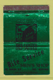 Matchbook Cover - Rite Service Men's Clothes Terry Says girlie WEAR 40 Strike