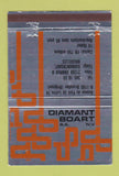 Matchbook Cover - Diamant Boart Brussels Belgium 40 Strike