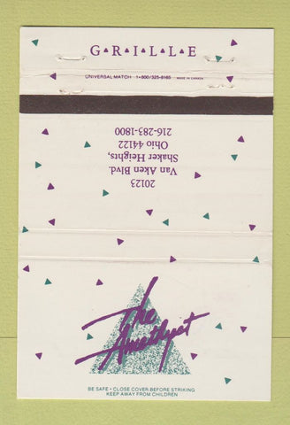 Matchbook Cover - The Amathyst Shaker Heights OH restaurant 40 Strike
