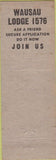 Matchbook Cover - Matchbook Cover Moose Lodge Wausau WI