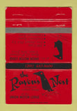 Matchbook Cover - The Raven's Nest Union Motor Lodge Union NJ WEAR 40 Strike