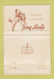 Matchbook Cover - Tony Lama Cowboy Boots San Diego CA PINHOLE 40 Strike
