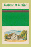 Matchbook Cover - L Auberge de Boendael Brussels Belgium 40 Strike
