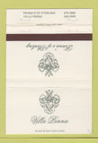 Matchbook Cover - Villa Penna  40 Strike