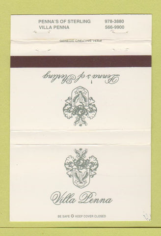 Matchbook Cover - Villa Penna  40 Strike