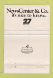 Matchbook Cover - WKYT TV Lexington KY CBS 27 40 Strike