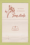 Matchbook Cover - Tony Lama Cowboy Boots Delta Colorado Bynum 40 Strike