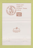 Matchbook Cover - Tony Lama Cowboy Boots Norco CA Hamner Liquors 40 Strike