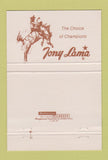 Matchbook Cover - Tony Lama Cowboy Boots Pinedale WY 40 Strike