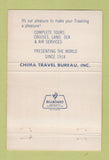 Matchbook Cover - Chima Travel Bureau Akron OH WRITING 40 Strike