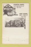 Matchbook Cover - Ravenna Chapel Wood Funeral Homes Atwater OH? 40 Strike
