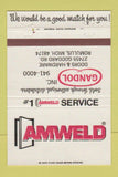 Matchbook Cover - Amweld Gandol Inc Romulus MI doors hardware 40 Strike