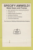 Matchbook Cover - Amweld Gandol Inc Romulus MI doors hardware 40 Strike