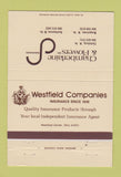 Matchbook Cover - Chamberlaine and Flowers Insurance Clarksburg WV 40 Strike