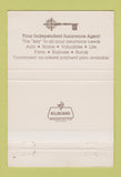 Matchbook Cover - Chamberlaine and Flowers Insurance Clarksburg WV 40 Strike