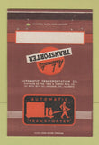 Matchbook Cover - Automatic Transporter Chicago IL lifts pallet 40 Strike