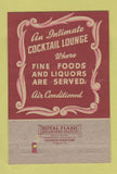 Matchbook Cover - The Boroque Chicago IL cocktail lounge 40 Strike
