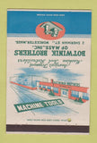 Matchbook Cover - Botwinik Brothers Machine Tool Worcester MA 40 Strike