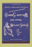 Matchbook Cover - Wallace Siegel Women's Clothes Cleveland OH girlie 40 Strike