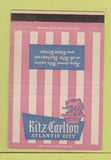 Matchbook Cover - Ritz Carlton Hotel Atlantic City NJ 40 Strike